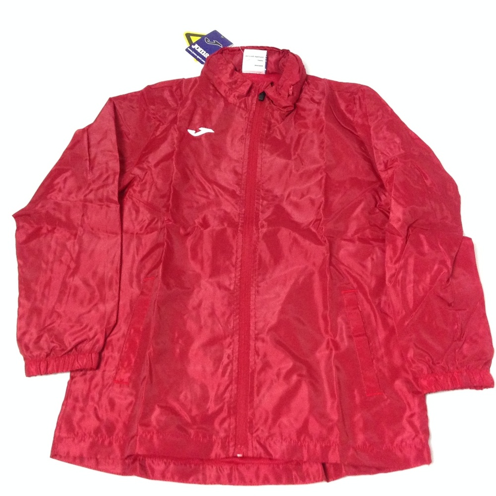 New Joma Boys' WindBreaker Jacket Size M Red